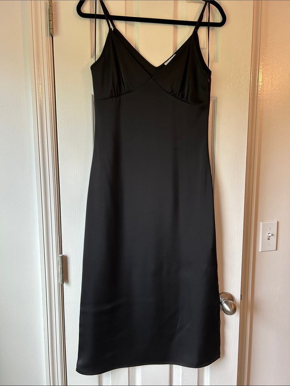 Song of Style by Aimee Song Black Slip Dress with Spaghetti Straps Small